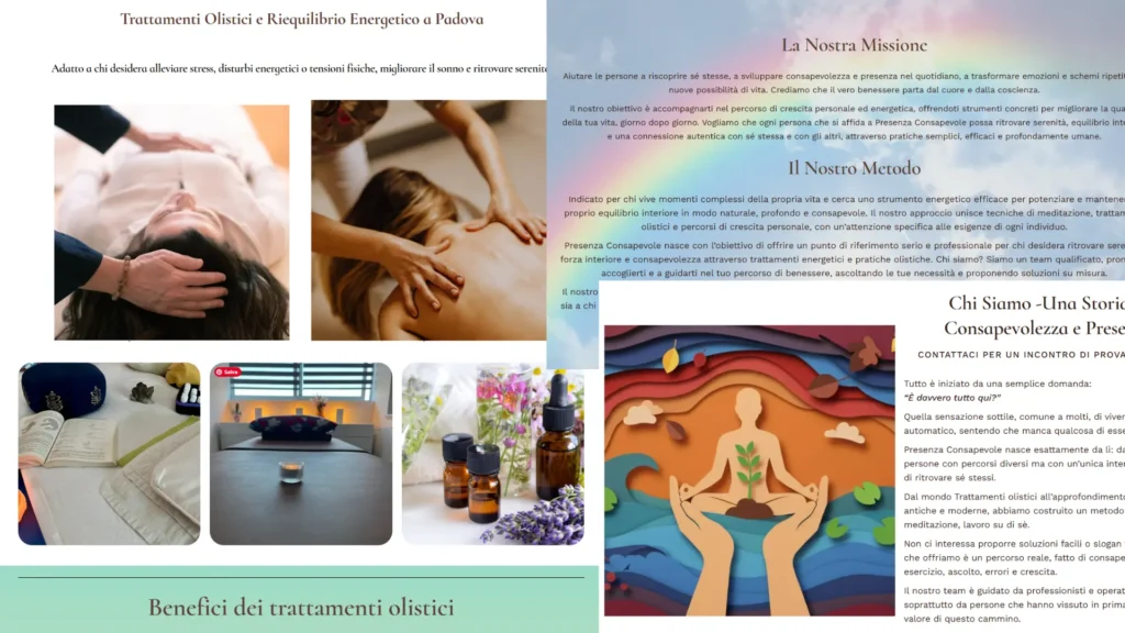 presenza consapevole pagine web